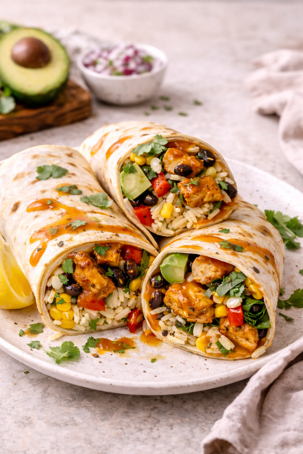 Mango No Cry Chicken Burrito
